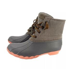 Sperry gray saltwater pop outsole duck rain snow boots size women’s 11